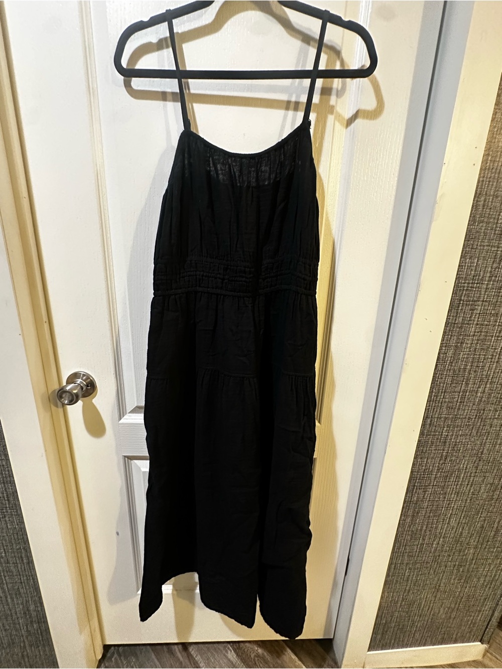 Old Navy Black Spaghetti Strap Maxi Dress
